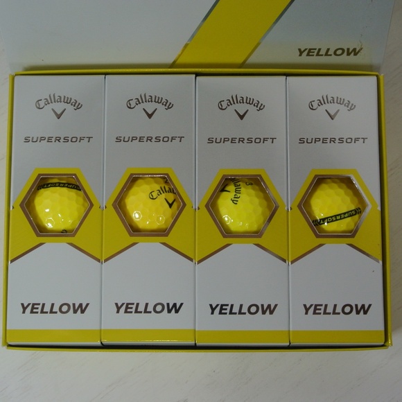 CALLAWAY SUPER SOFT YELLOW BOX SET GOLF BALLS - Picture 4 of 4